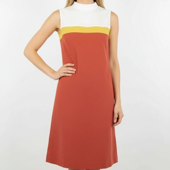 Bobbie Brooks Dresses & Skirts - Bobbie Brooks Vintage 60s Mod Colorblock Shift Dress, Size 9